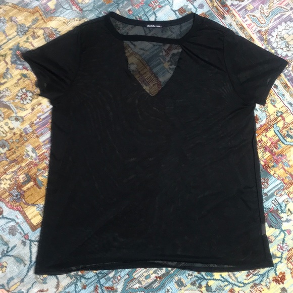Charlotte Russe Tops - Deep V Neck Charlotte Russe+ Top
